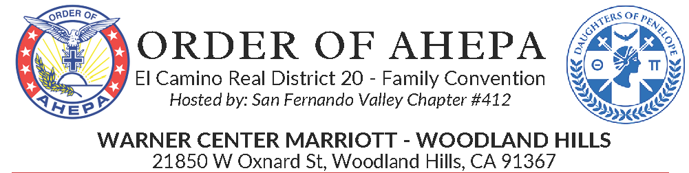 AHEPA El Camino Real District 20
